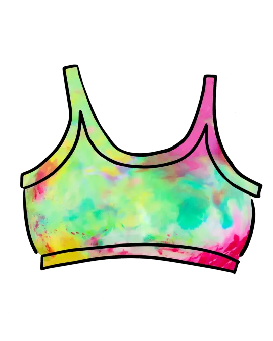 Longline Bra Limited Edition Summer Crush Ice Dye