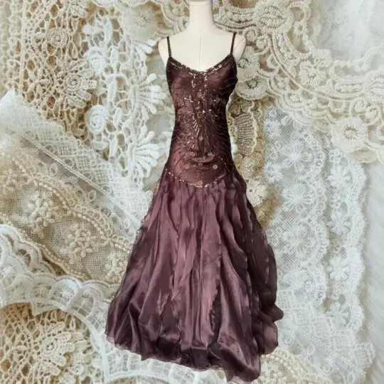 Casual A-Line Spaghetti Straps Mini Women Dress with Embroidery Party Dress Prom Dress RS111