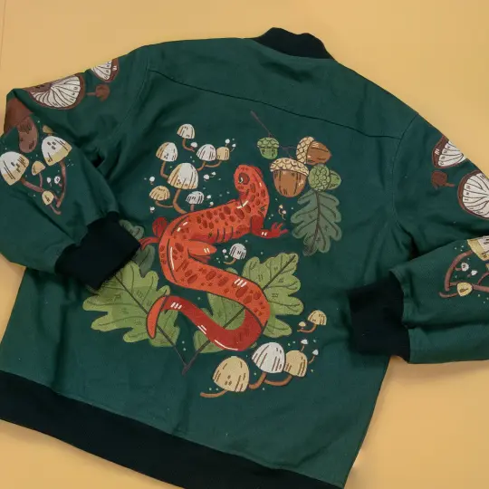 [COTTON TWILL JACKET] Salamander Woods