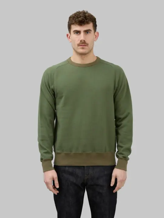 Buzz Rickson's BR69463 Freedom Sleeve Sweatshirt Olive