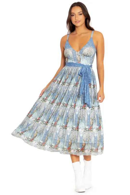 The Snow Queen Sleeveless Wrap Midaxi Dress