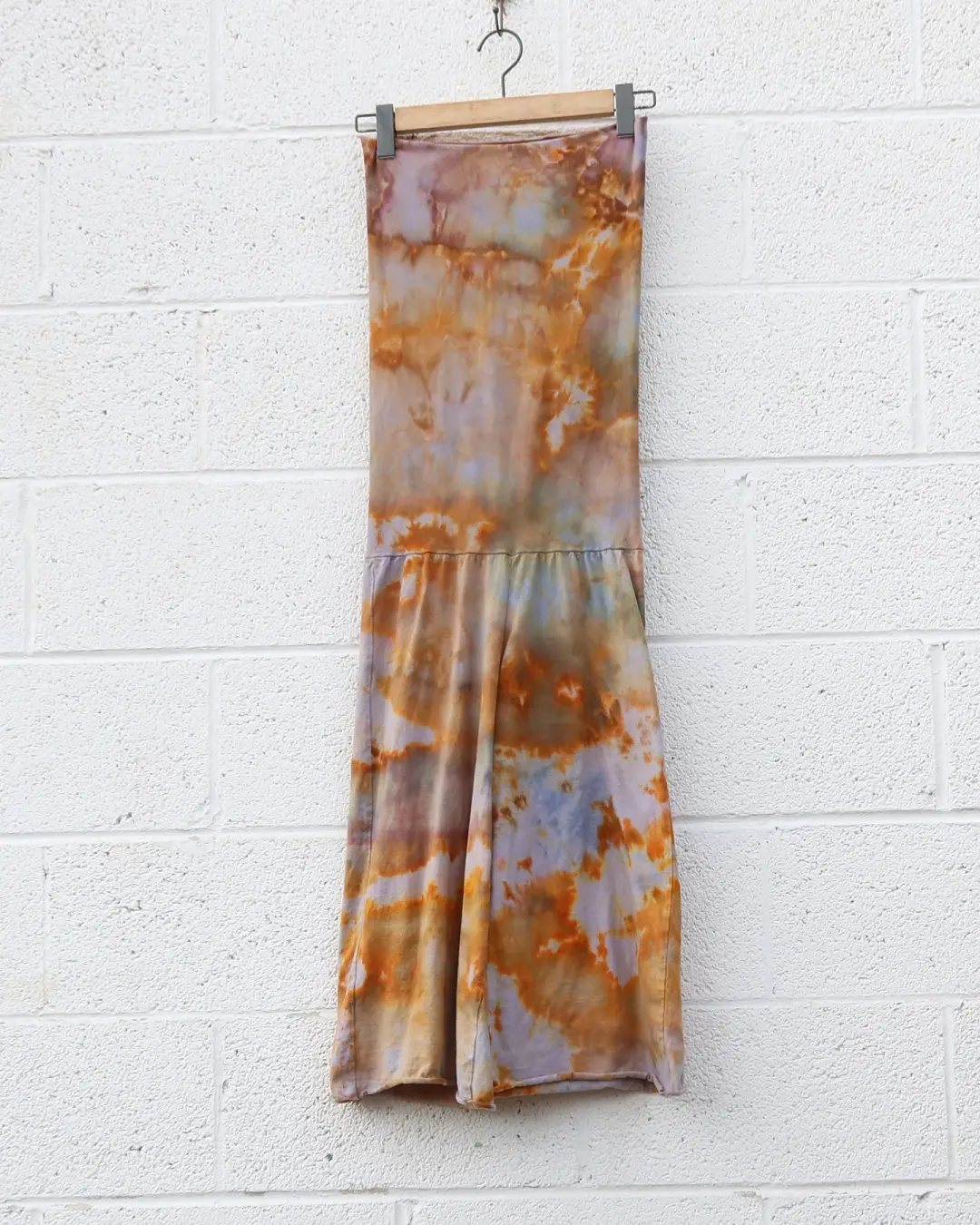 OOAK - Love Me 2 Times Simplicity Gauchos / S / Organic Cotton / Ice Dye (386)