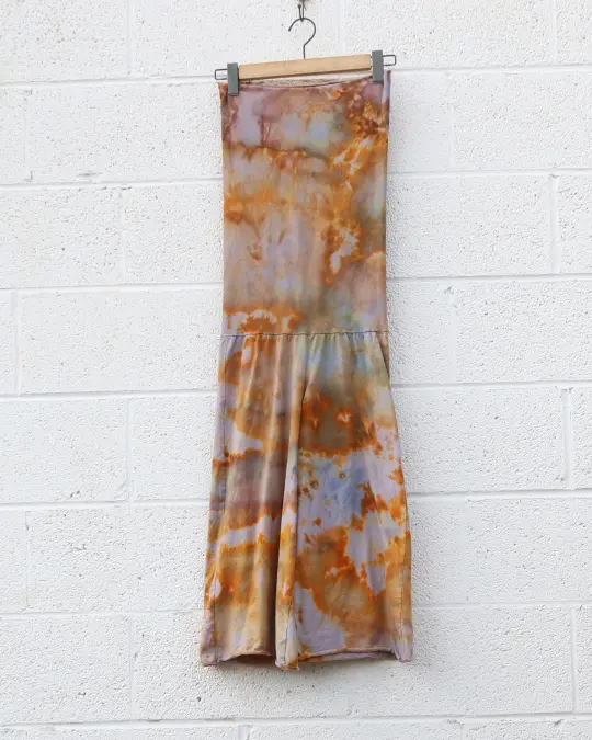 OOAK - Love Me 2 Times Simplicity Gauchos / S / Organic Cotton / Ice Dye (386)