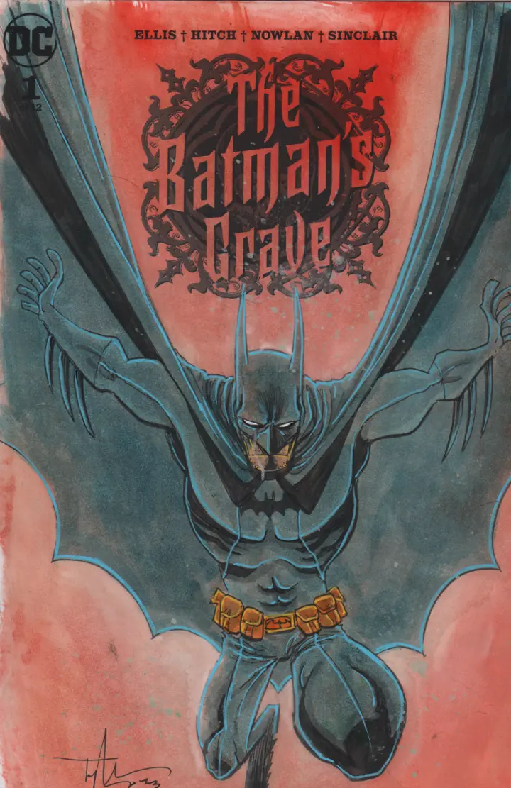 THE BATMAN'S GRAVE #1 PAINTED SKETCHCOVER