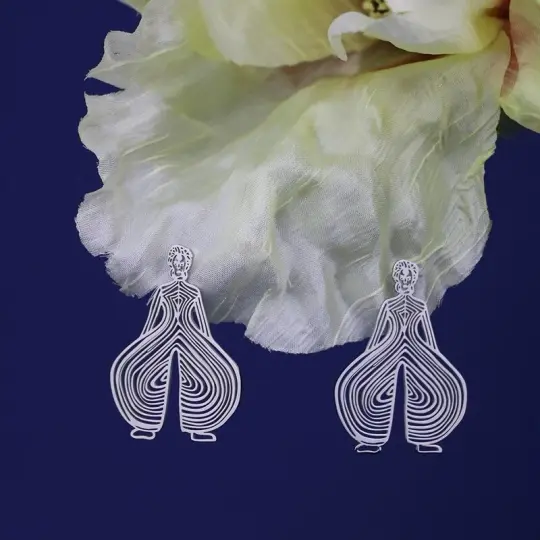 Kansai Yamamoto Inspired Bowie Fashion Earrings