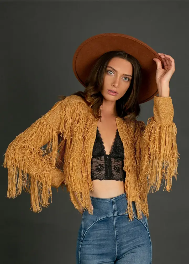 Kayla Cardigan in Camel