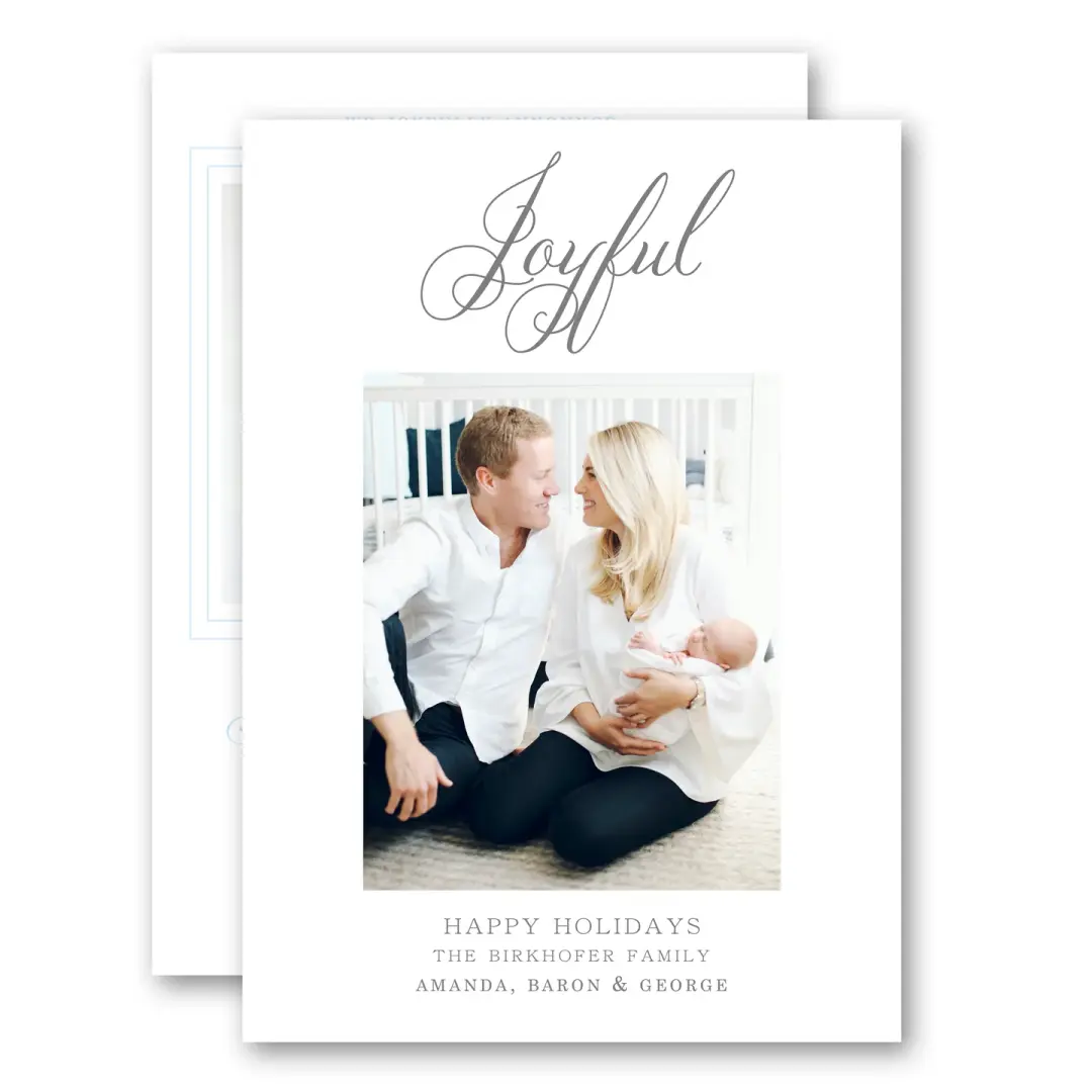 Joyful Holiday Card / Birth Announcement