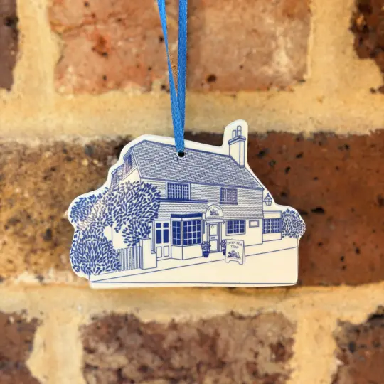 Pooh Corner Blue Ceramic Decoration