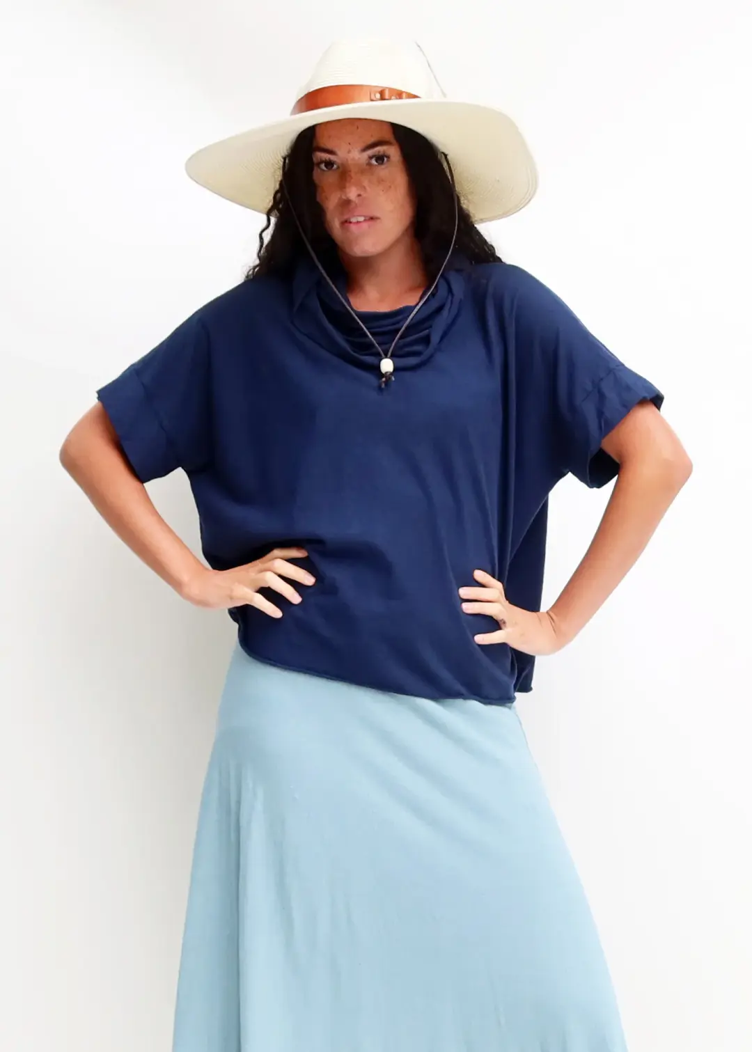 Chunky Cowl Magnolia Shirt Kaftan