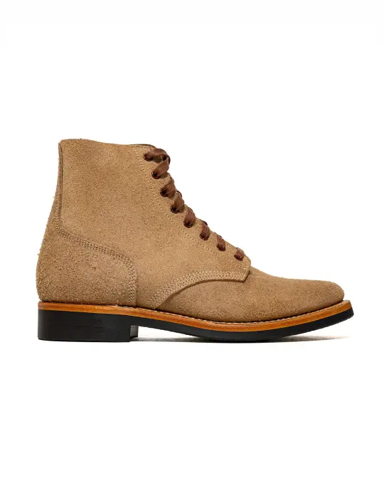 John Lofgren Bootmaker US Navy N-1 Field Shoes Boondockers CXL Natural Roughout