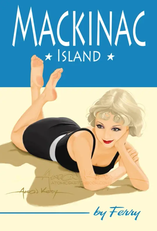 Mackinac Island pin up