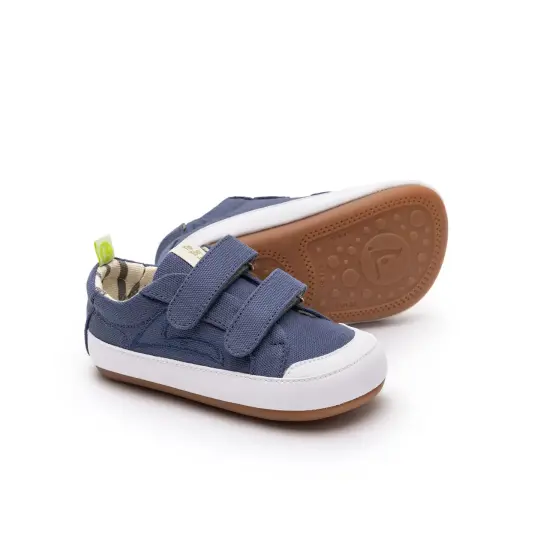 Bossy Green Sneakers - Lona Azul Klein (Baby)