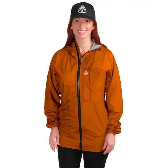 Bargain Women's Vertice Rain Jacket - Burnt Orange - Small