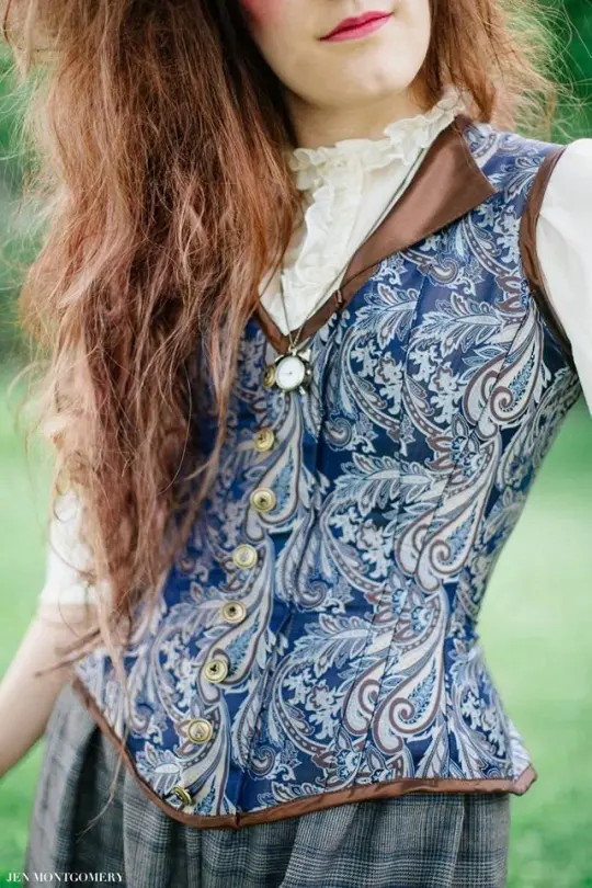 Mad Hatter Steampunk Corset Vest