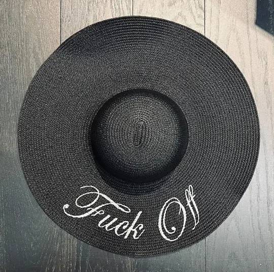 Fuck Off XL Brim Floppy Sun Hat