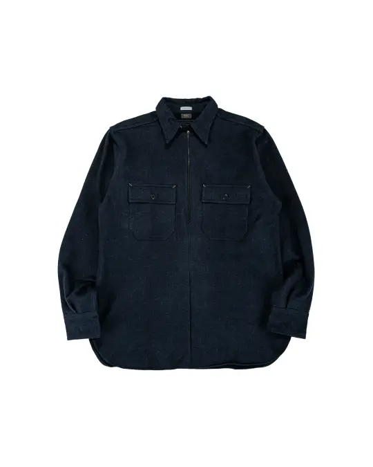 Warehouse Lot. JG-39 C.P.O. Half-Zip Shirt Navy