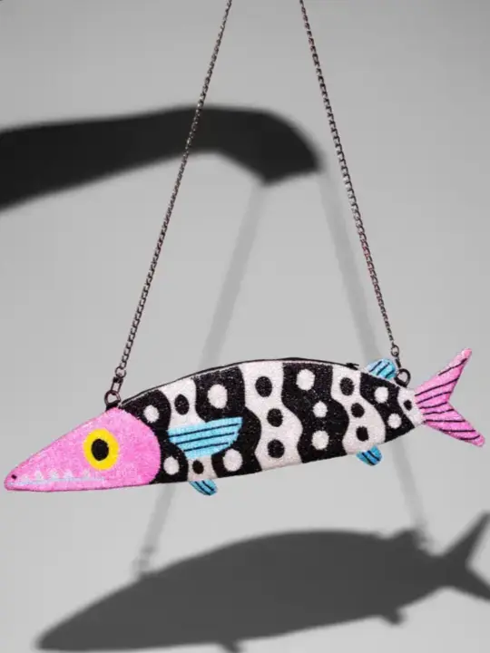 Fish Baguette Purse