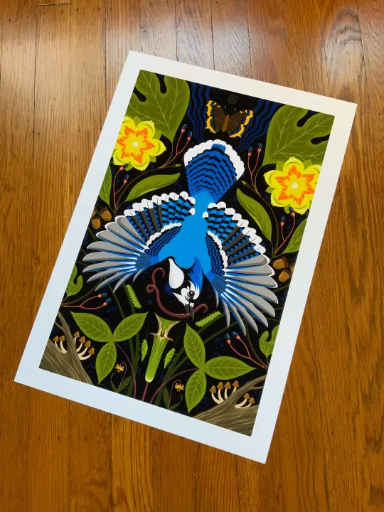 Blue Jay Mandala