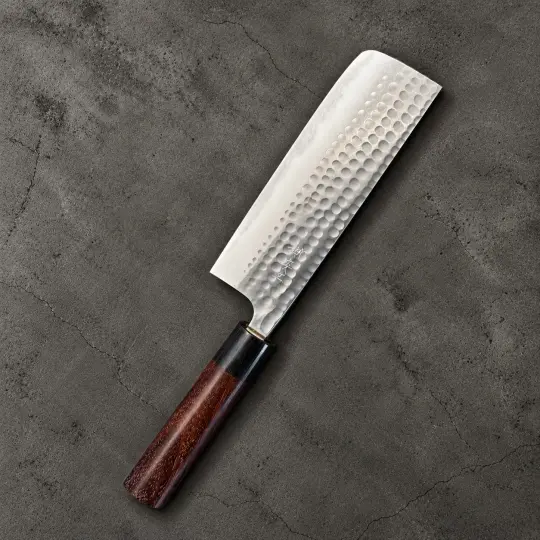 Anryu Aogami #2 Tsuchime Nakiri 165mm – Rosewood Circle Handle