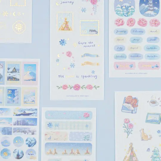 Tsuki ‘Winter Journey’ Sticker Set ☾