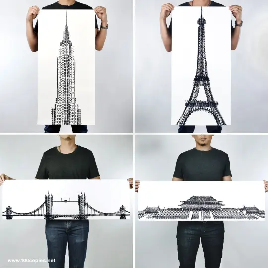 Tyre Tracks series - <b>New York, Paris, London & Beijing</b>