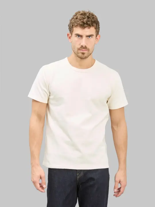 Wonder Looper Double Heavyweight Crewneck T-Shirt Ecru