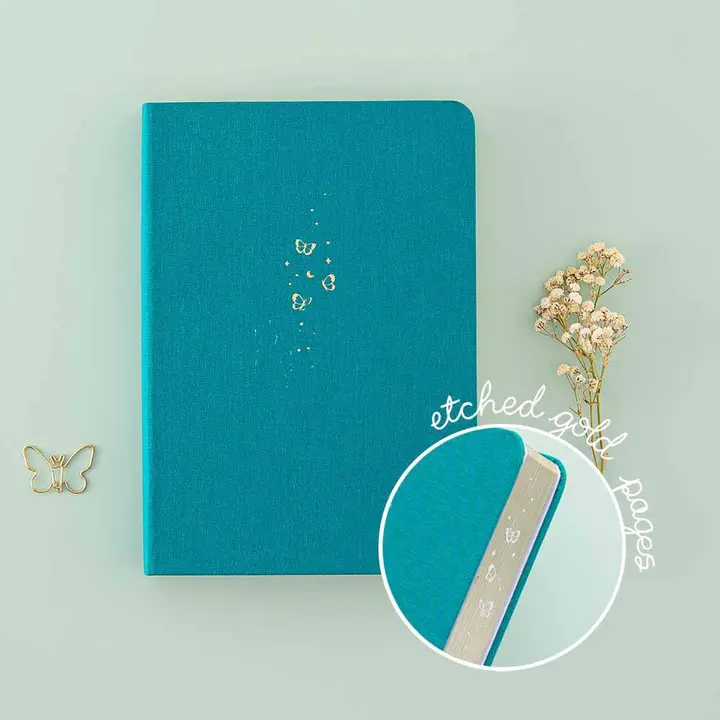 Tsuki Teal Sky ‘Flutter + Dream’ Limited Edition Bullet Journal by Notebook Therapy x Pelinkan ☾