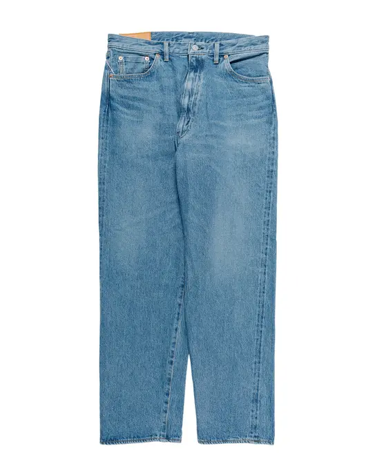 KAPTAIN SUNSHINE 5P Zipper Front Denim Pants Indigo Vintage Wash