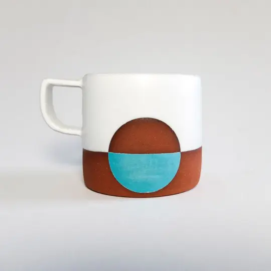 White Full Moon Wolf Mug