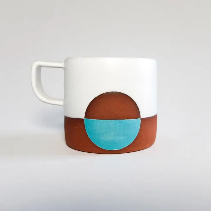 White Full Moon Wolf Mug