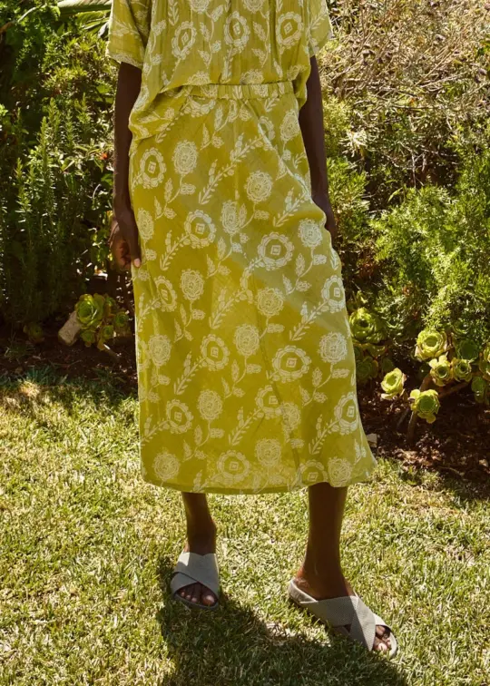 tess skirt | summer 26 | aloe