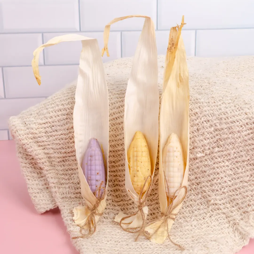 Mini Mazorca Corn-Shaped Artisanal Soap- Set of 3