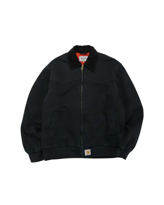 Carhartt W.I.P. OG Santa Fe Coat Black/Black Grind Wash