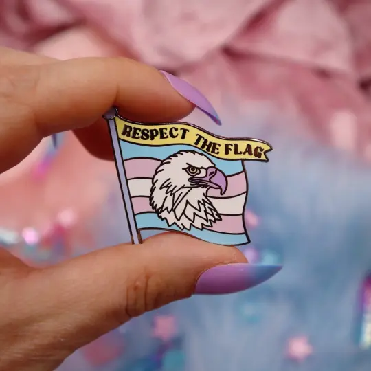Respect The Flag Enamel Pin