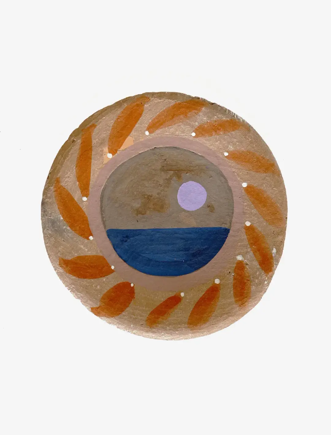 Luna Di Lavanda Hanging Art Plate