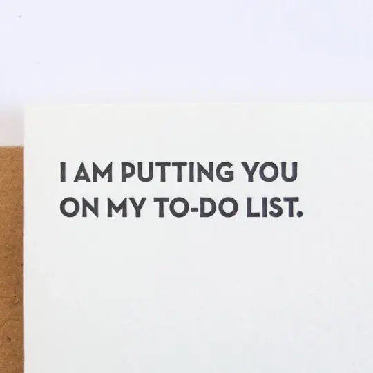 "To-Do List" Card