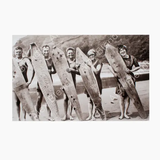 Historical Photo: Pioneer Surfers on Oregon Coast, 1910