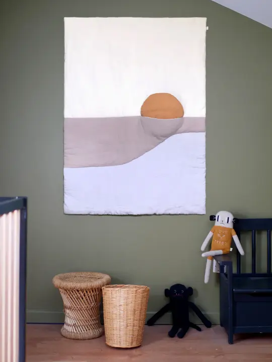 Boutis SUNSET beige / Blanket