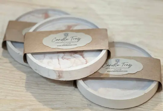 Rose Gold Candle Tray