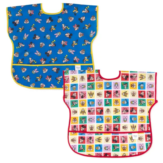 Junior Bib 2 Pack: Mickey & Friends MVP