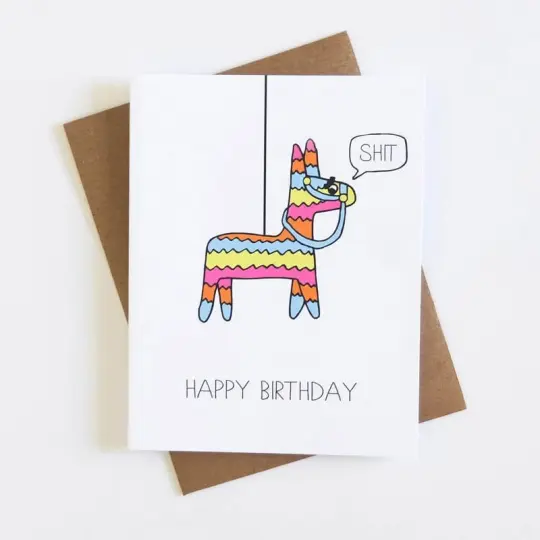 Piñata Birthday Card