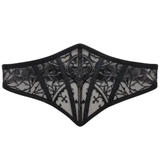 UNHOLY MESH CORSET BELT (BLACK)