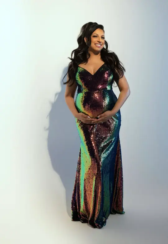 Asia sequin gown
