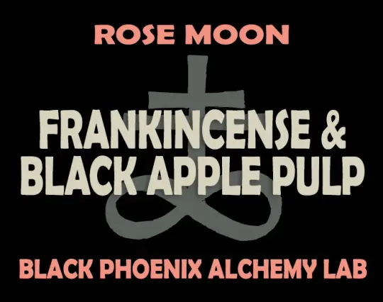 Rose Moon: Frankincense and Black Apple Pulp Perfume Oil