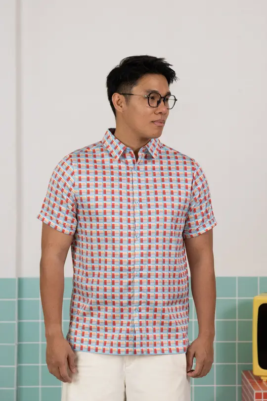 Mens Shirt - Haven Coral