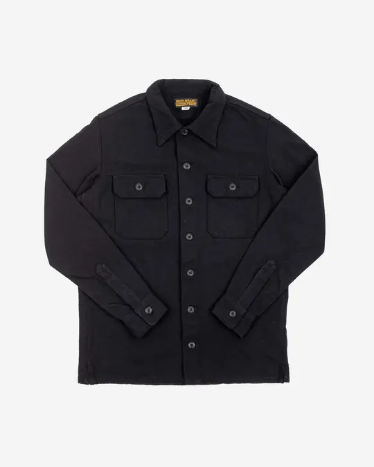 10oz Recycled Nylon Mechanic Work Shirt - Black