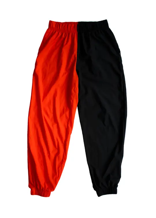 S Black/Lilac Split Tapered Joggers
