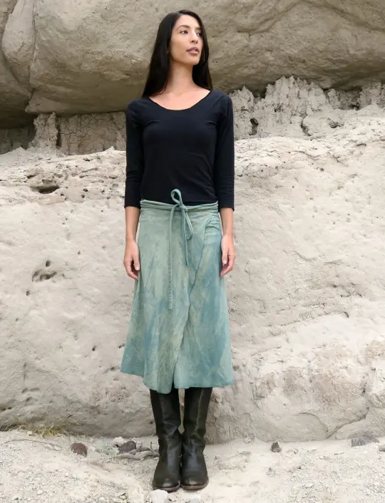 Simplicity Wrap Below Knee Skirt