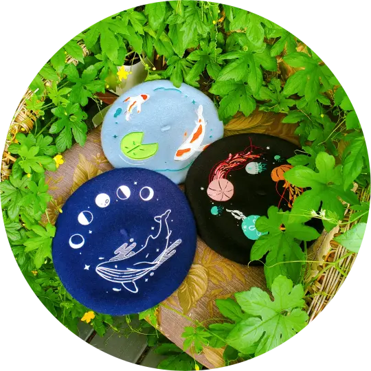 Embroidered Berets