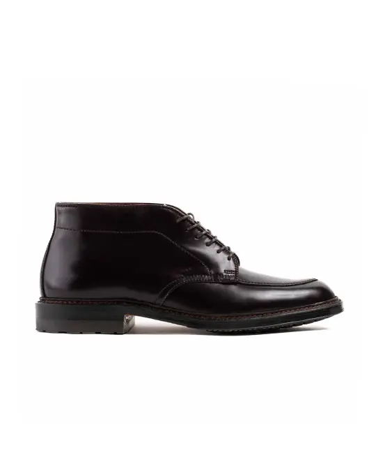 Alden Six Eye Chukka Boot Colour 8 Cordovan With Commando Sole